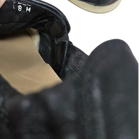 Sesto Meucci 8 Black Leather Woven Slip On Lafer Sneaker Casual Minimalist - Picture 4 of 6